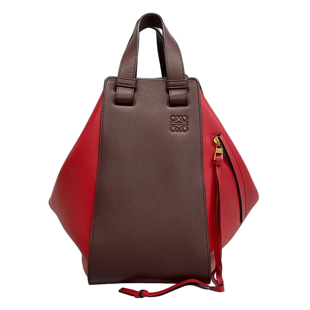 Loewe Hammock Bag Medium Handbag Red Bordeaux